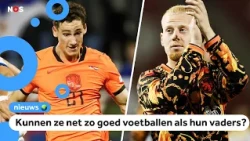 They are new to the Dutch national team, but their fathers played there before