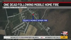 One dead after mobile home fire in Franklin County