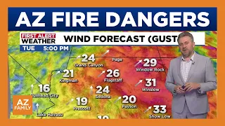 Dry, windy weather increases fire danger across Arizona