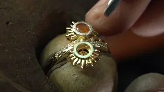 Custom Ring | Behind the scenes | ASMR #jewellerymaking #handmadejewellery #jewellerydesign