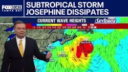 Subtropical Storm Josephine dissipates