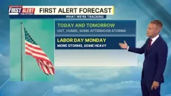 Hot and stormy Labor Day Weekend ahead