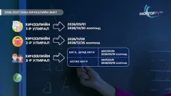 МонголТВ -Энэ жил 4 улирлаар хичээллэнэ