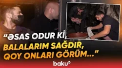 Bakıda yaşayış binasında qorxulu anlar yaşandı | Hadisə yerindən görüntülər - Baku TV