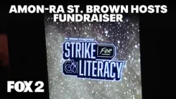 Amon-Ra St. Brown hosts annual 'Strike for Literacy' fundraiser