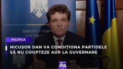 Nicuşor Dan va condiţiona partidele să nu coopteze AUR la guvernare