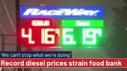 Record diesel prices put a strain on food bank