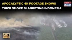 Indonesia In Flames: Toxic Wildfire Smoke Spreads Across South Sumatra | 4K Video | WATCH
