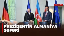 Prezidentin Almaniya səfəri.Prezident İlham Əliyev və Federal Kansler F.Merz bəyanatla çıxış etdilər