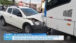 Driver goes the wrong way and hits city bus head-on in Geisel