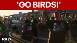Eagles fans get hype for tonight's game against Cowboys