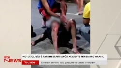 Motorcyclist thrown after accident in the Brasil neighborhood