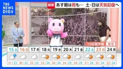 [August 15 Kanto Weather] Unstable Weather Gradually Clearing Up | TBS NEWS DIG