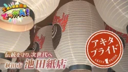 秋田市大町の池田紙店を訪れ、秋田竿燈まつりの提灯を作る職人の思いに迫る✨「土曜の情報缶詰どっかん！」◆アキタプライド◆2026年7月4日放送