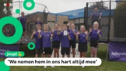 8th Grade Jumps on Trampolines All Day for Late Classmate Daan