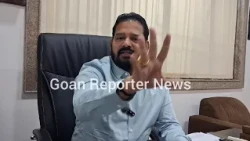Goan Reporter:: Rajesh Phaldesai, Cumbarjua Mla Attacking reply to Min Sudin over his Statements