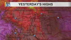 Saturday: Monsoon storms with near record heat