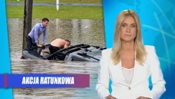 Reporter rushes to the rescue! Moments later the car submerged