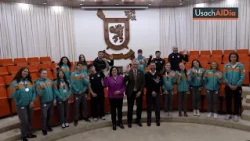 Rector Palominos recibió a estudiantes de la Usach que participaron en los FISU American Games 2026