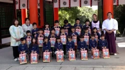 Early Shichi-Go-San Celebration at Omi Jingu Shrine