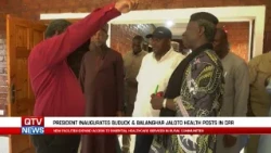PRESIDENT BARROW INAUGURATES TWO NEW HEALTH POSTS IN CRR NORTH.