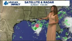 Gulf disturbance brings higher rain chances to southeast Louisiana