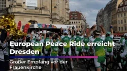 European Peace Ride: 200 cyclists reach Dresden | Sachsen Fernsehen