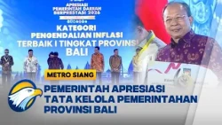 Pemprov Bali Raih Penghargaan Karena Berhasil Atasi Stunting dan Inflasi - [Metro Siang]