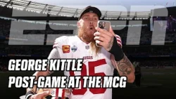 George Kittle post-game at the MCG | #NFL #NFLMelbourneGame