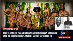 Miss Den Amstel Pageant Delegates Honour Dellon Grandison Amid Mv Barima Tragedy, .........