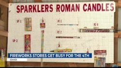 Fireworks stores busy during peak season