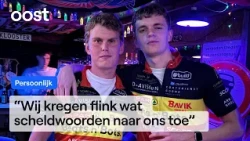 Olaf and Rens beat hundreds of Belgians at beer pong | RTV Oost