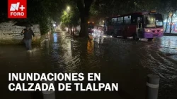 CDMX Rains: Flash Floods Block Traffic on Calzada de Tlalpan