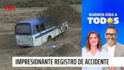 "Get out!": Stunning footage of bus falling into a ditch in Coquimbo | BDAT