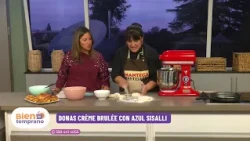 Creme brûlée donuts with Sisalli blue, part 1, attached clip