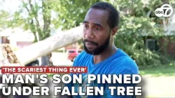 12-year-old boy trapped under fallen tree: Father shares harrowing story