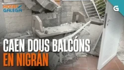 CAEN dous BALCÓNS sobre unha terraza en NIGRÁN | HORA GALEGA