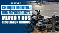 Young motorcyclist dies after crash with red car | EL TIEMPO