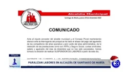 #Teleprensa33 | Paralizan labores en alcaldía de Santiago de María