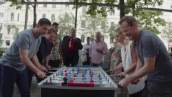"Women do many things better—even foosball"