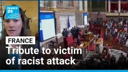 France: Lawmakers hold a minute of silence for Pengo Bossio Wangi, victim of racist attack
