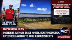 President Ali Touts Shade Houses, Honey Production, Livestock Farming To Kuru Kuru Residents