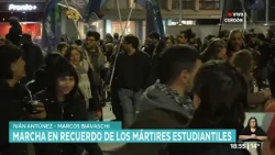 🎒 As happens every August 14th, a march is held through downtown Montevideo in memory of the martyrs