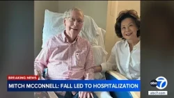 McConnell says a fall led to his hospitalization, breaking weeks of silence about health condition