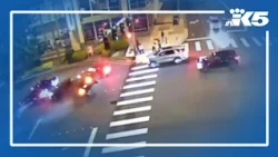 Downtown Bellevue crash caught on camera