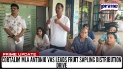 Cortalim MLA Antonio Vas Leads Fruit Sapling Distribution Drive