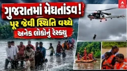 Gujarat Flood | ગુજરાતમાં મેઘતાંડવ:પૂર જેવી સ્થિતિ વચ્ચે અનેક લોકોનું રેસ્ક્યુ | Rescue Operation