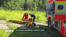 V Havířově hasiči a policisté pomohli muži, který se po zranění nemohl dostat z rybníka