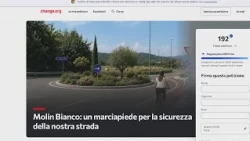 Petition for a sidewalk in Molin Bianco