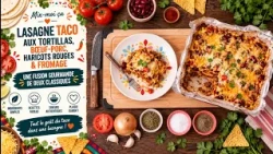 Mix-moi ça: Lasagne Taco aux Tortillas, Bœuf-Porc, Haricots Rouges & Fromage